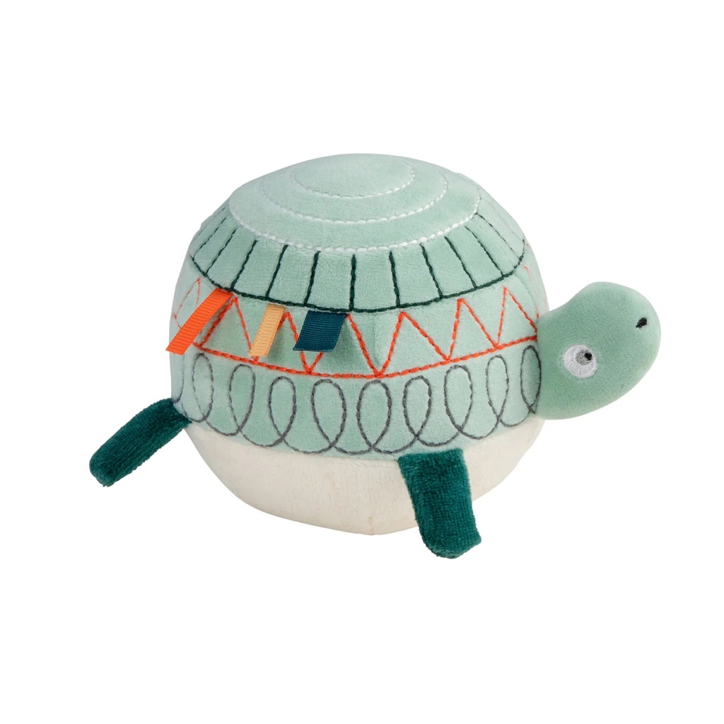 Sebra Turbo the turtle, Fabric ball with bell 10cm*10cm*10cm