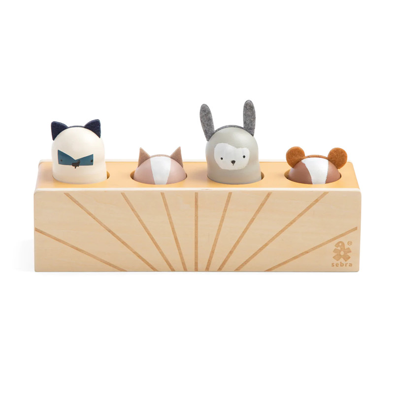 Sebra Woodland, Wooden pop up toy 22cm*7cm*12cm