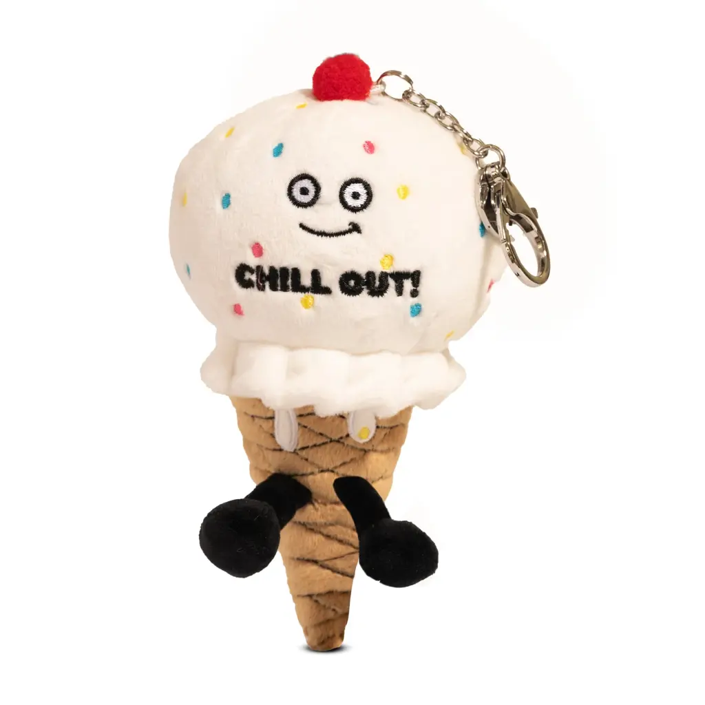 Punchkins "Chill Out" Ice Cream Cone Plush Bag Charm