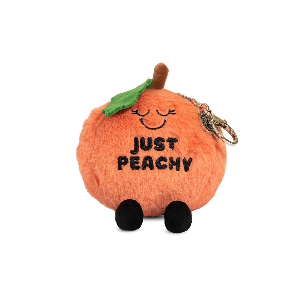 Punchkins "Just Peachy" Peach Plush Bag Charm