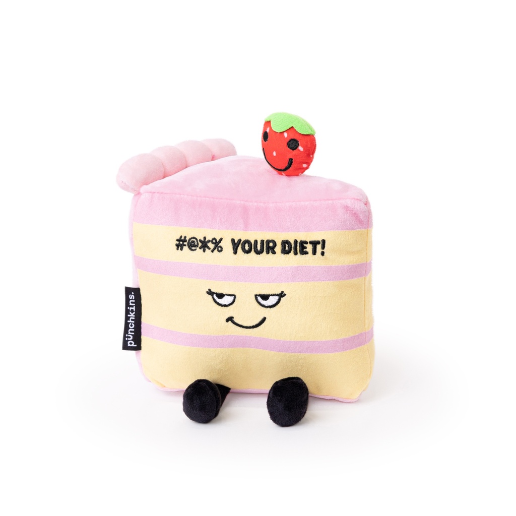 Punchkins "#@*% Your Diet!" Plush Cake Slice