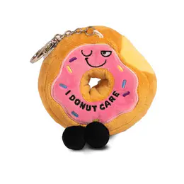 Punchkins "I Donut Care" Donut Plush Bag Charm