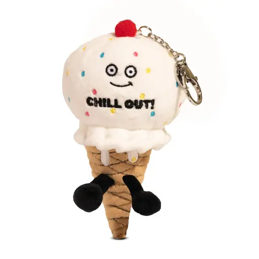 Punchkins "Chill Out" Ice Cream Cone Plush Bag Charm