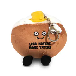 Punchkins "Less Haters More Taters" Potato Plush Bag Charm