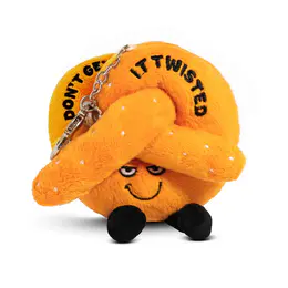 Punchkins "Don't Get It Twisted" Pretzel Plush bag Charm