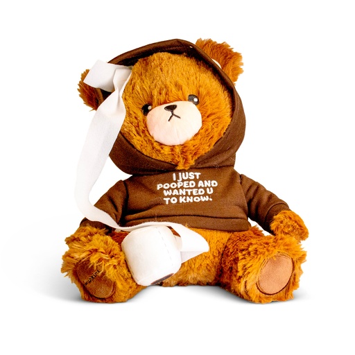 Punchkins "I JUST POOPEED AND WANTED U TO KNOW" Teddy Bear Plushie