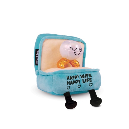 Punchkins "Happy Wife, Happy Life" Ring Plush