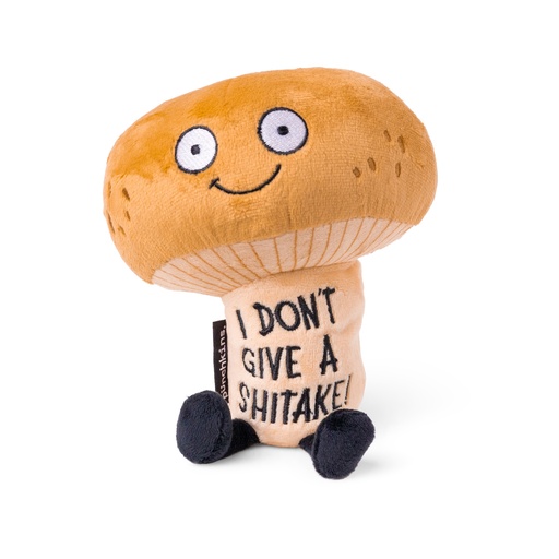 Punchkins "I Don't Give A Shitake" Plush Mushroom